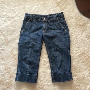 Banana Republic cropped large cuff jeans